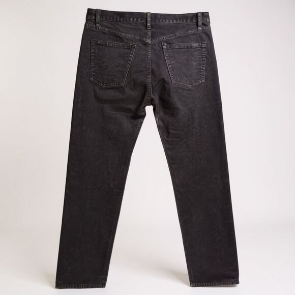 John Galt Brandy Melville100% Cotton Corduroy Dark Grey/Black Button Fly - Picture 2 of 6